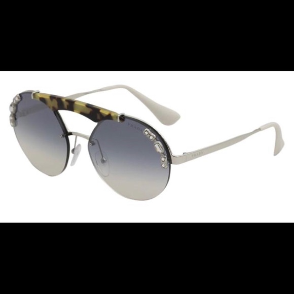 Prada SPR52U Fashion Pilot Sunglasses - Picture 6 of 7
